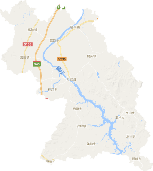 万安县高清电子地图