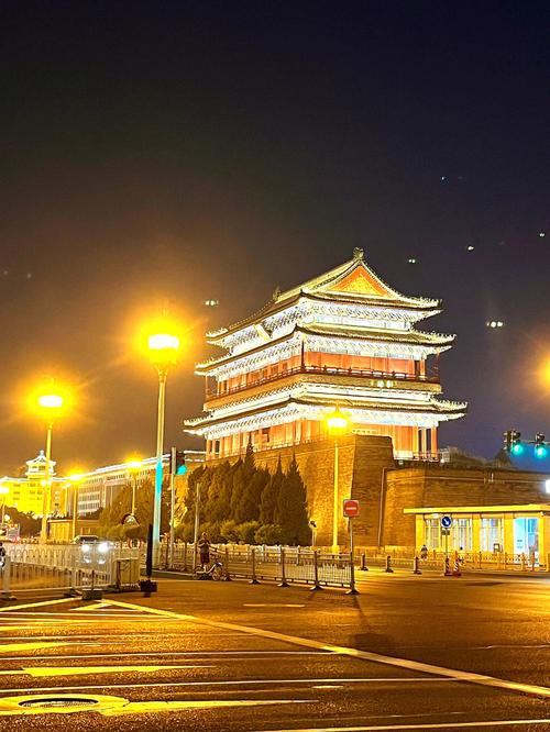 大栅栏 夜景真的是美美的#北京夜景  #通州  #夜景  #北京  #最美夜景