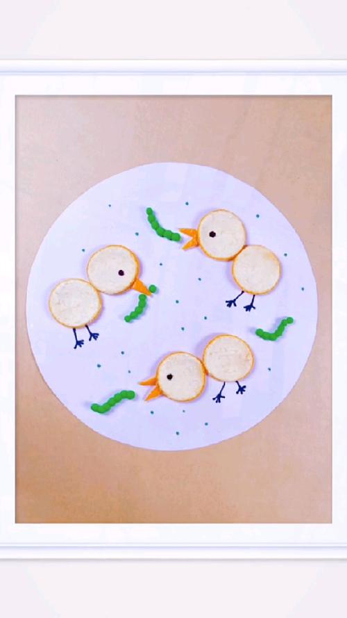 手工制作#用橘子皮做可爱的小鸡拼贴画吧
