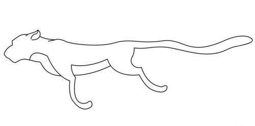 正在奔跑的猎豹简笔画怎么画可爱彩色猎豹简笔画步骤画法
