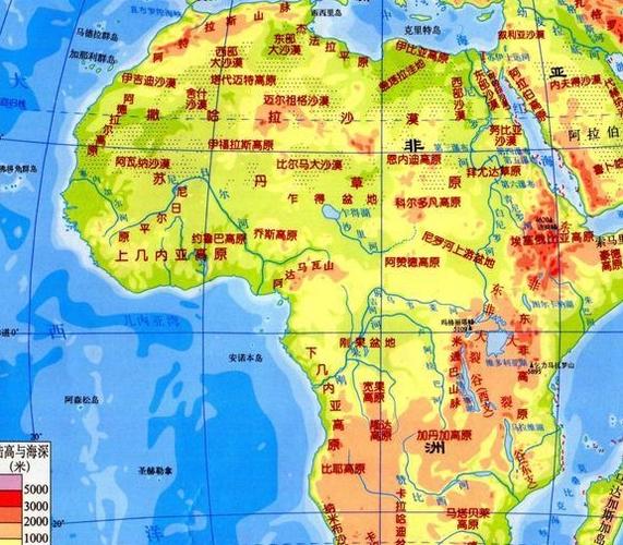 非洲地形特征:海岸线最为平直,高原地形为主被称为"高原大陆"_手机搜