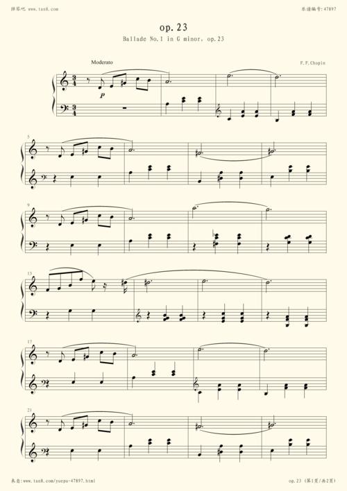 钢琴谱 - op.23
