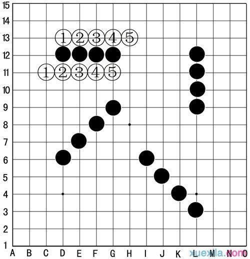 五子棋卡通简笔画