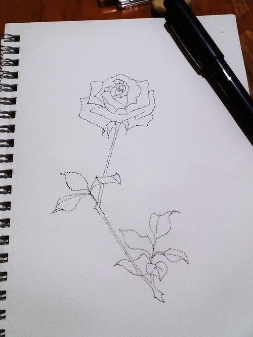 教程情人节要到了来画一朵点绘玫瑰吧