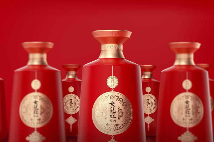 女儿红酱酒包装设计女儿红从绍兴古镇红到酱酒之都是红色文化的交融