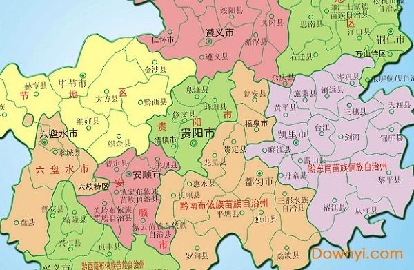 贵州行政地图全图高清版大图