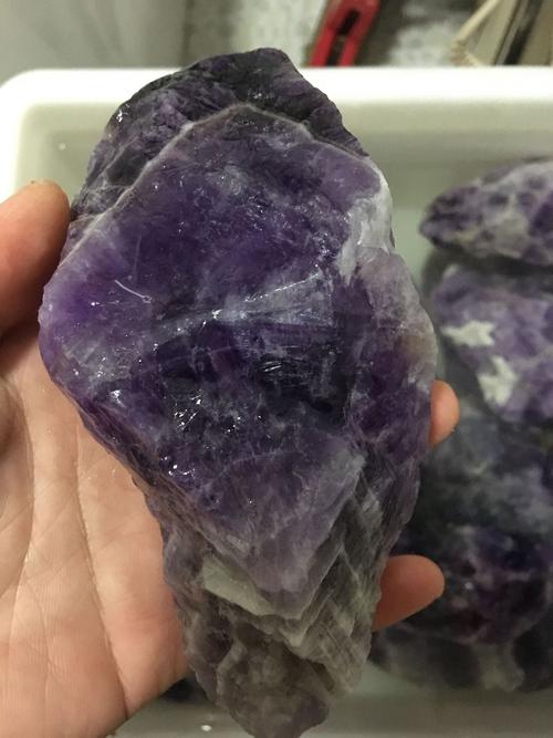紫水晶矿石原石裸石毛料摆件装饰
