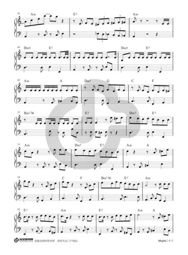 mojito(独奏版)钢琴谱-周杰伦mojito钢琴谱-环球钢琴网
