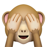 下载08捂眼睛的猴子的emoji表情大图