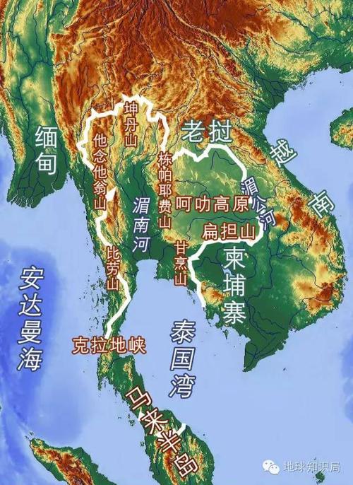 泰国的核心区即是湄南河流域,同时控制着部分湄公河流域(呵叻高原)和