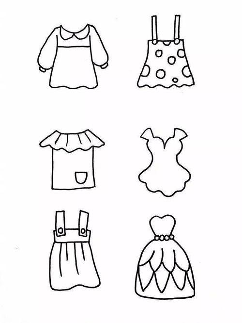 衣服简笔画大全儿童简笔画教程衣服画法水的相册各种衣服的名字们漂亮