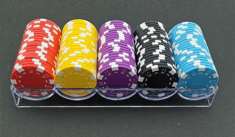 德州扑克筹码套装赌场用无面值空白无数字高端棋牌室专用打麻将码子