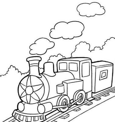 五岁宝宝简笔画火车