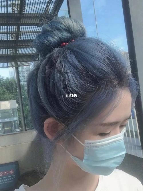 蓝灰色雾霾蓝色头发的仙气程度直接升到了极点喜欢高级又自然的仙女们