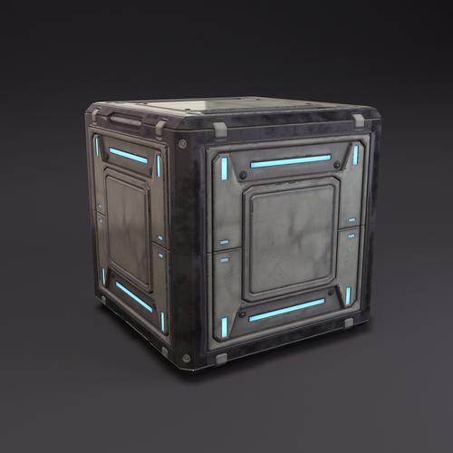 科幻盒3d模型