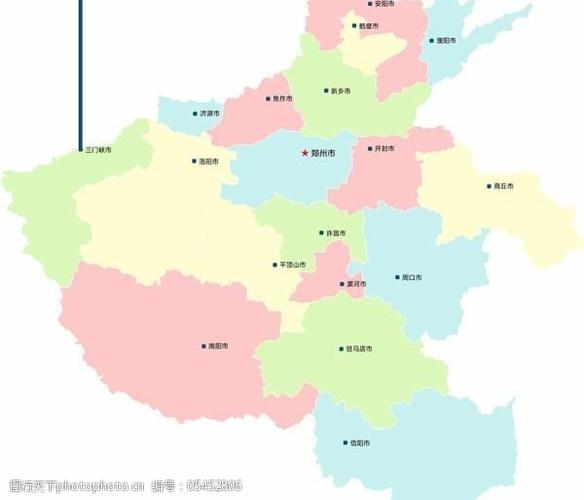 河南省地图矢量素材cdr