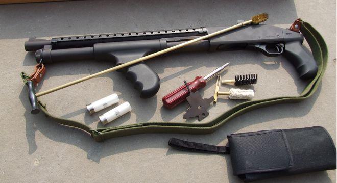 国产97多用途警用式霰弹枪对犯罪份子极大的威慑作用