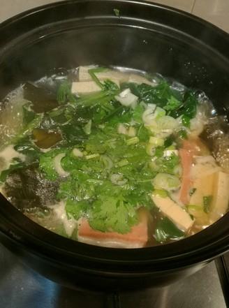 冻豆腐菠菜海带汤