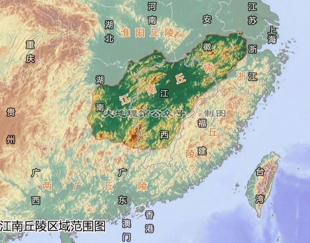 一张地图告诉你 北到长江中下游南岸,西隔武陵山区与四川盆地相望