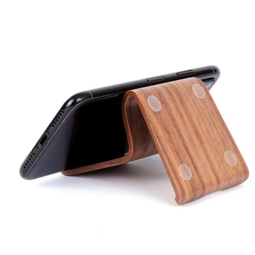 samdi懒人手机架 创意礼品手机支架 平板手机通用 木质手机支架