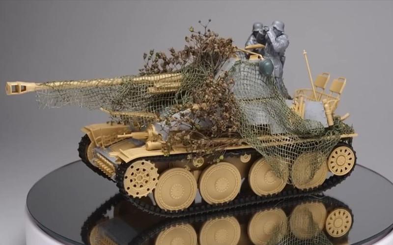 田宫 1/35 德国黄鼠狼3坦克歼击车 坦克模型 制作到完成