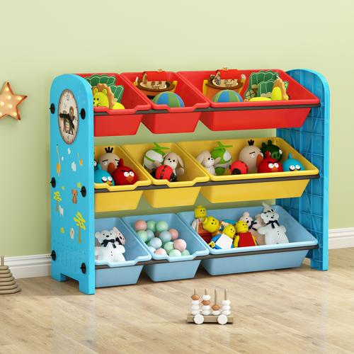宝宝书架收纳柜储物架儿童玩具收纳架幼儿园玩具架子置物架多层
