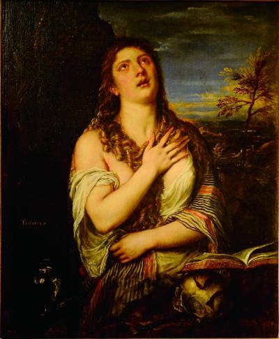 忏悔的抹大拉的玛丽亚(油画) 提香·韦切利奥