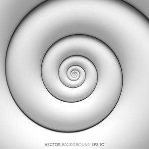 斐波那契数列斐波那契螺旋白色抽象背景照片