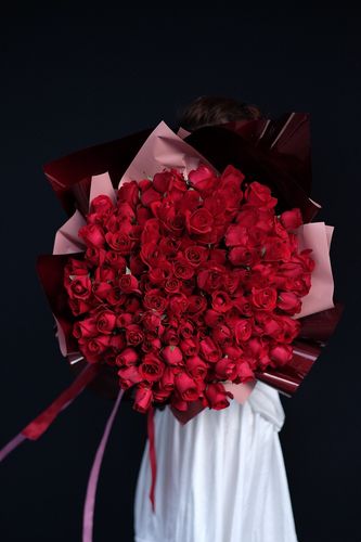 花束,红玫瑰花束,99朵红玫瑰花束