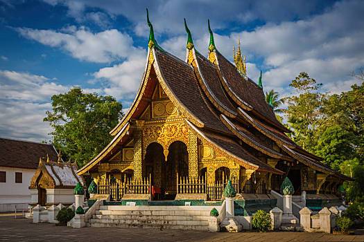 寺院,佛教寺庙,琅勃拉邦,世界,世界遗产,老挝