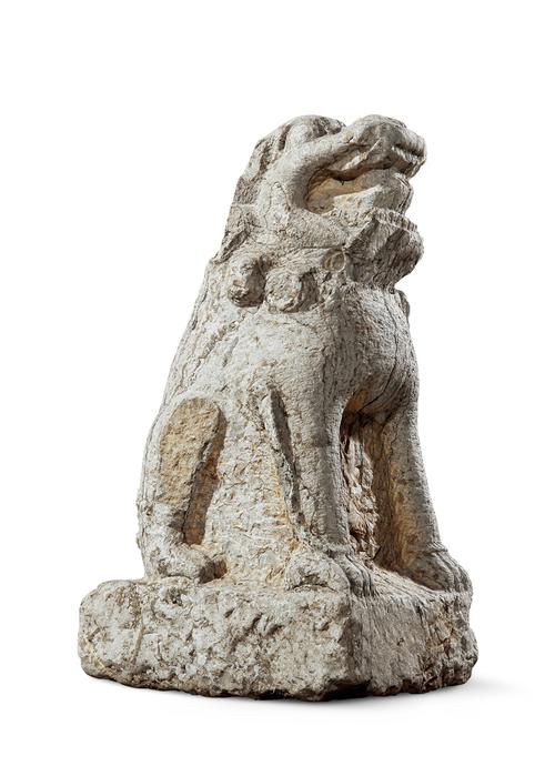 明·青石石狮一只-天工艺园——中国历代庭园艺术石雕专场- 西泠印社