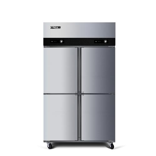 厨房星星四门冰箱商用大容量冷冻保鲜不锈钢冷柜展示柜