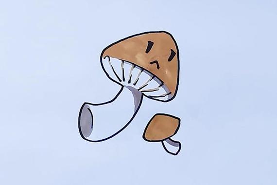 香菇的简笔画 香菇怎么画