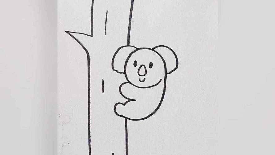 树袋熊简笔画