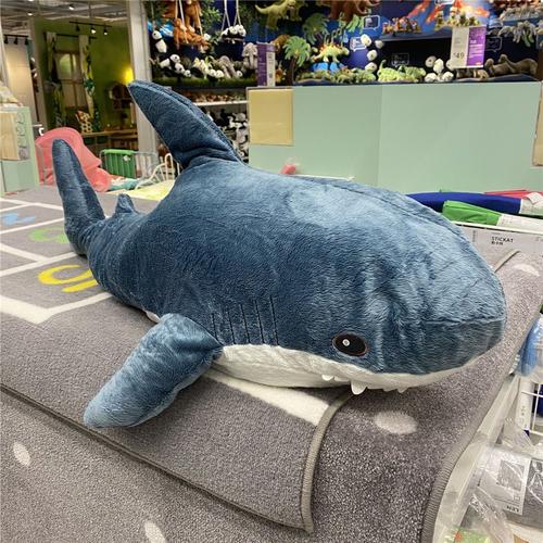 网红鲨鱼同款布罗艾毛绒玩具玩偶抱枕靠垫可爱布偶公仔大白鲨批发