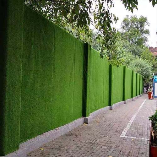 围墙草坪工程围挡建筑建筑工工地绿色人造草皮草坪网