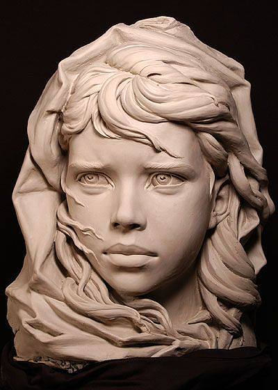 工艺雕塑人物头像素描参考头部模型泥塑