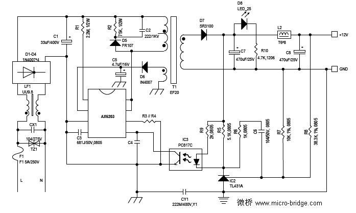 ax6203-current mode pwm power switch停产