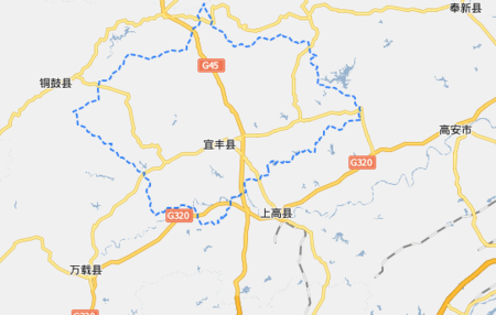 江西省宜春市宜丰县地图