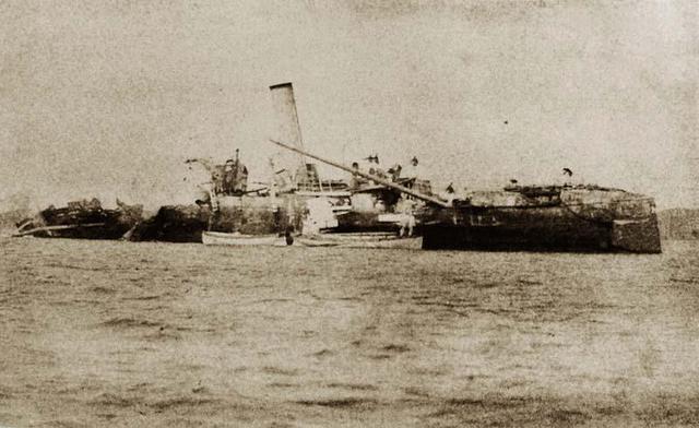 缺失)船政32号舰:广丙广丙号甲午海战被日军俘虏的广丙号船政33号舰