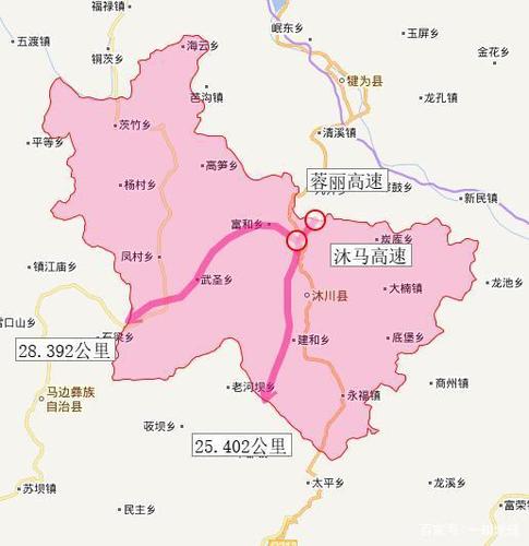 沐川县高速公路分布图