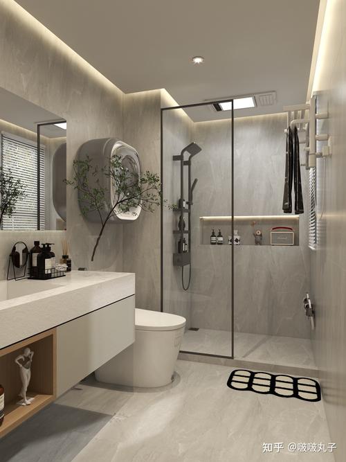 4平灰色浴室装修高颜值家电卫浴