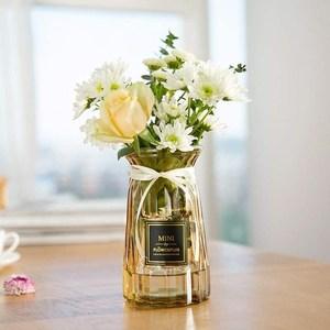 透明花瓶干花水培玻璃瓶客厅创意小清新摆件插花装饰花盆复古怀旧