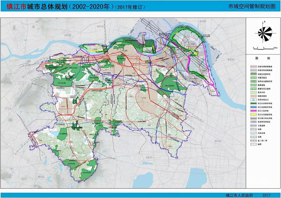 镇江轨道交通初步拟定4条线路,线网里程102公里