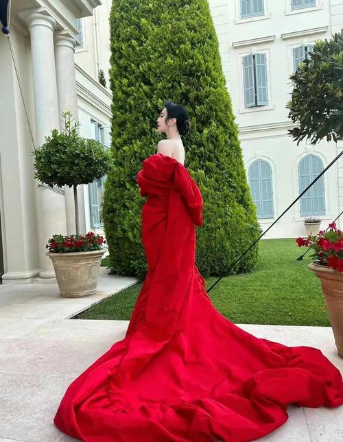 范冰冰戛纳红毯新造型火红礼服妩媚热情的戛纳玫瑰皇后