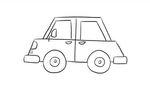 可爱的小汽车亲子绘画儿童简笔画视频 宝宝轻松学画画