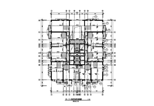 地上44层地下2层剪力墙结构商住楼结构施工图(cad,41张)-混凝土结构施