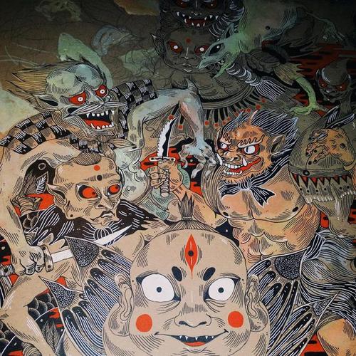 癫灵的日本浮世绘和devil插画世界
