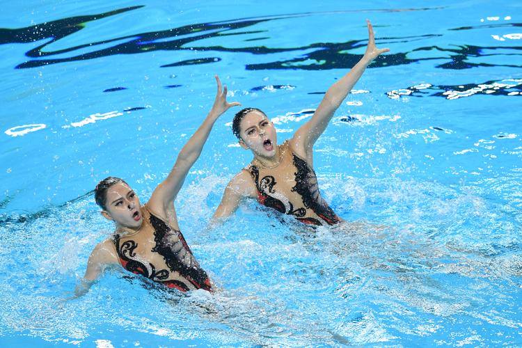 花样游泳——全国冠军赛:双人自由自选赛况