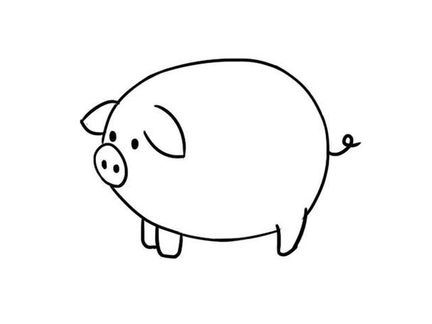 的详细步骤睡懒觉的小猪简笔画画法步骤猪简笔画简笔画猪的画法教程如